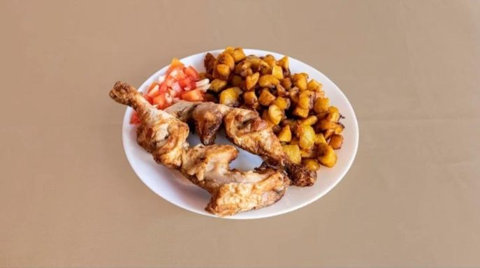 Alloco (Banane Plantin frite) au Poulet